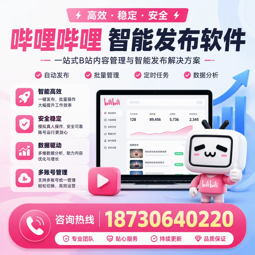哔哩哔哩智能发布软件适用场景分析:在 濮阳 的最佳实践
